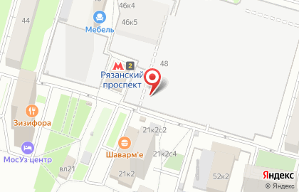 Колбасная лавка Останкино на Рязанском проспекте на карте