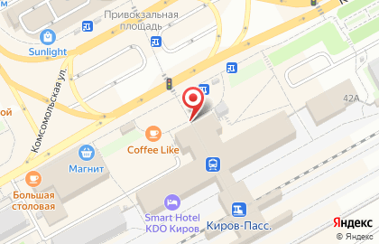 Буфетъ на Комсомольской на карте