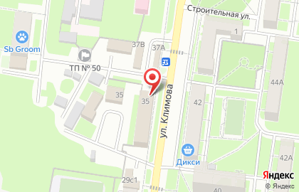 Магазин Народная Мебель на улице Климова на карте