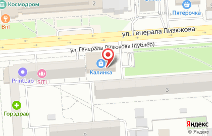 Установочный центр на улице Генерала Лизюкова на карте