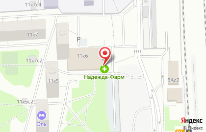 Ассоциация аптечных организаций Надежда-Фарм на улице 800-летия Москвы на карте