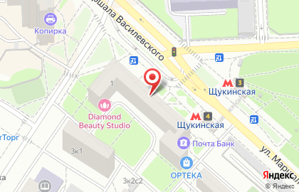 Магазин винных напитков Millstream на улице Маршала Василевского на карте