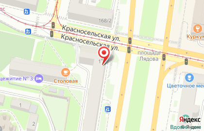 Общежитие НГТУ на проспекте Гагарина на карте