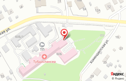 Новокузнецкий клинический противотуберкулезный диспансер в Заводском районе на карте