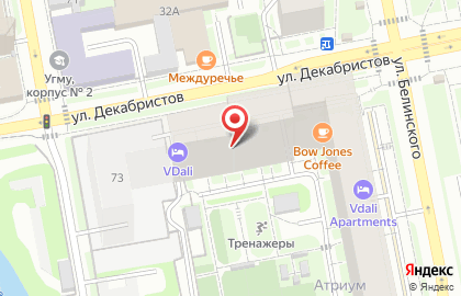 Торговая компания Креатив в Октябрьском районе на карте