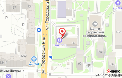 Банк СГБ в Кировском районе на карте