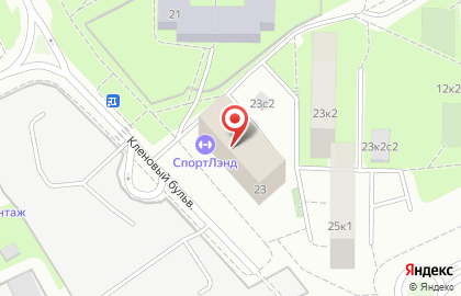 Спортивный клуб Гимнастик на Кленовом бульваре на карте