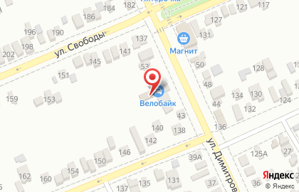 Магазин ВелоБайк на улице Димитрова на карте