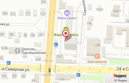 Магазин цветов в Омске на карте