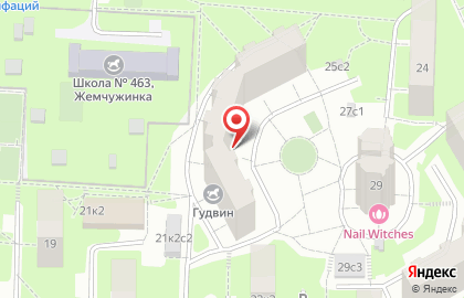 Участковый пункт полиции район Нагатинский Затон на улице Новинки на карте