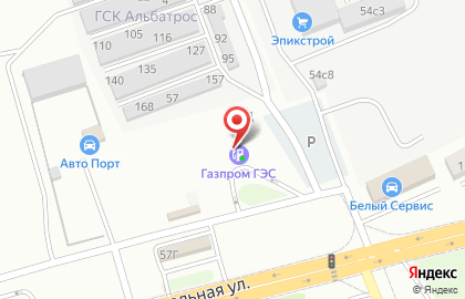 СТО Газпром на улице Гайдара на карте