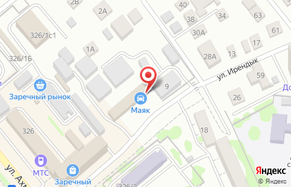 Автосервис Маяк в Ленинском районе на карте