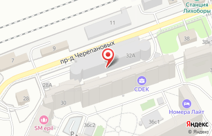 Автомойка на проезде Черепановых, 32а на карте