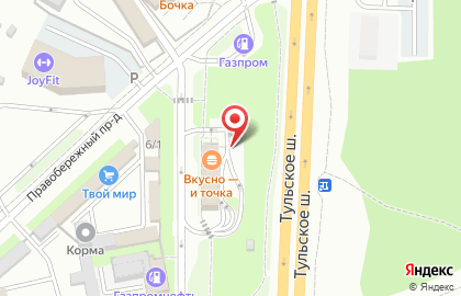 Ресторан быстрого обслуживания Макдоналдс в Правобережном проезде на карте