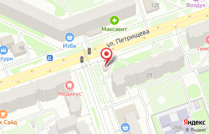Пекарня Мельница на улице Петрищева на карте