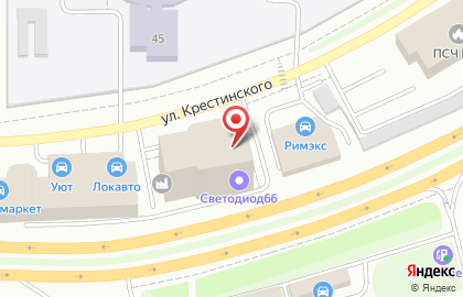 Международная служба экспресс-доставки FedEx-TNT на улице Крестинского на карте