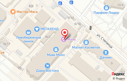 Магазин товаров для дома Посуда Центр на проспекте Комарова на карте