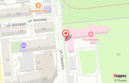 Гарнизонный военный госпиталь в Центральном районе на карте