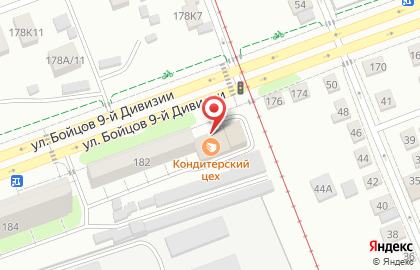 Продуктовый магазин Успех в Центральном районе на карте