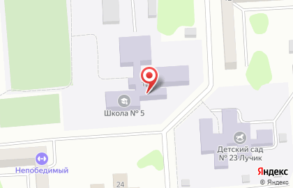 Средняя общеобразовательная школа №5 в Иркутске на карте