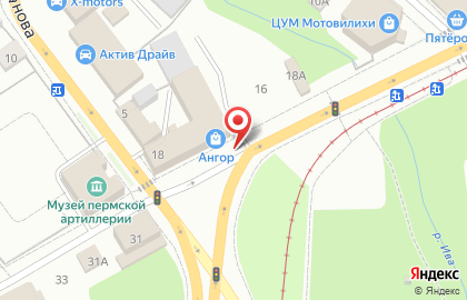 Пекарня Хлебница в Мотовилихинском районе на карте