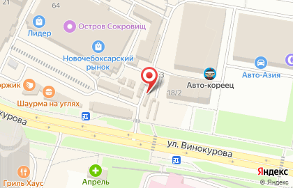 Пекарня Каравай на улице Винокурова на карте