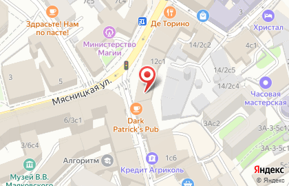 Салон сотовой связи МегаФон на Мясницкой улице на карте