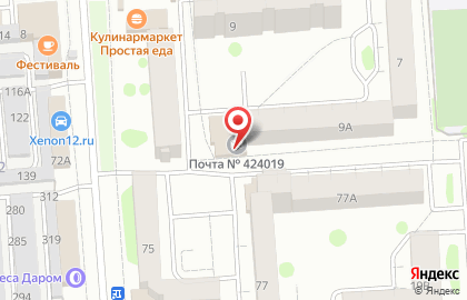 Магазин хлебобулочных изделий в Йошкар-Оле на карте
