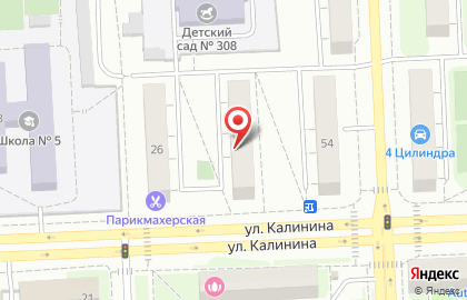Продуктовый магазин Успех в Калининском районе на карте