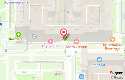 Аптека низких цен Пульс в Красносельском районе на карте