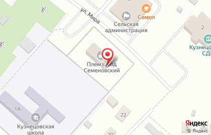 Семёновский, ЗАО, племзавод на карте