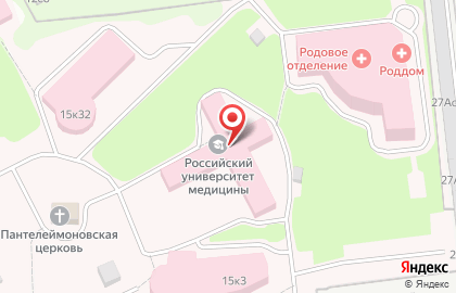 Московский государственный медико-стоматологический университет им. А.И. Евдокимова в Москве на карте