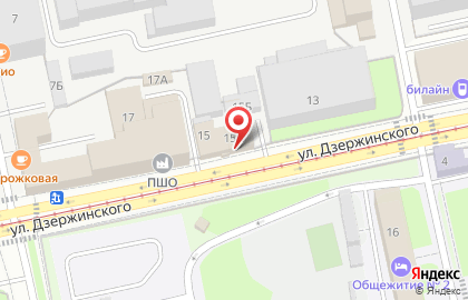 Проектно-строительная компания Гаросс на улице Дзержинского на карте