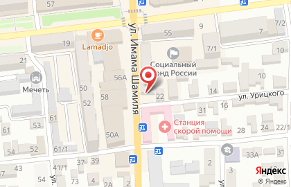 Мебельный салон Акбар в Буйнакске на карте