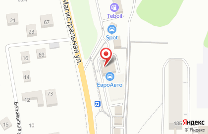 СТО ЕвроАвто на Магистралиной улице на карте