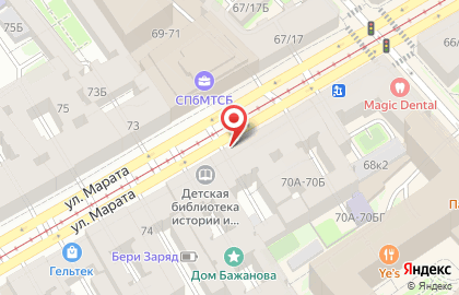 Салон ортопедических товаров и товаров для здоровья Кладовая здоровья на улице Марата на карте