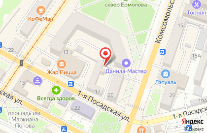 Евросеть в Заводском районе на карте
