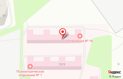 Калужская областная психиатрическая больница им. А.Е. Лифшица на улице Маяковского, 55 к 12 на карте