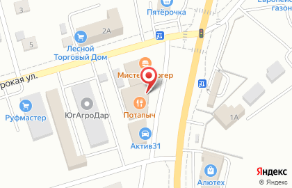 Кафе-пиццерия Потапыч на Широкой улице на карте