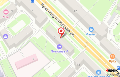 Ретро на Краснопутиловской улице на карте