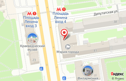 Совет депутатов г. Новосибирска на карте