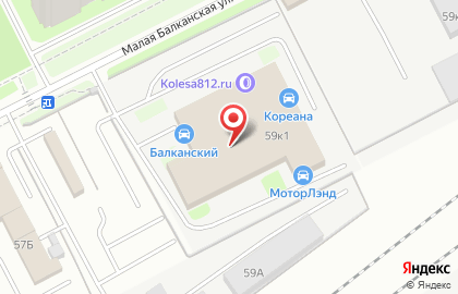 Малярно-кузовной центр МКЦ-Нева на карте
