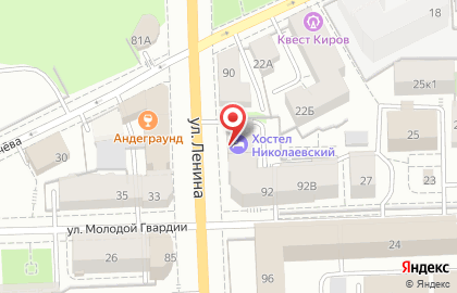 Хостел Николаевский на карте