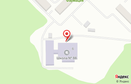 Средняя общеобразовательная школа №88 на Санаторной улице на карте