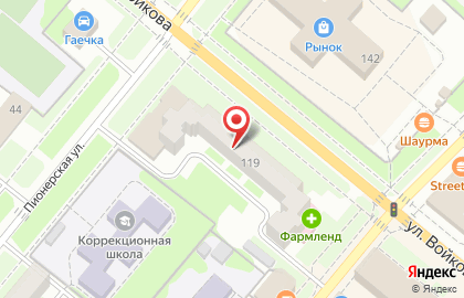 Аптека Башфармация на улице Войкова на карте