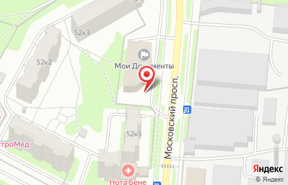 Супермаркет Дикси на Московском проспекте, 54а в Пушкино на карте