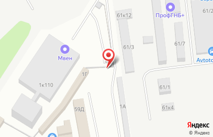 Сеть точек продаж металлопроката на улице Михаила Миля на карте