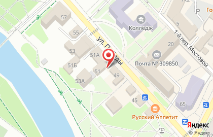 Газпром МежРегионГаз, территориальный участок по реализации газа в г. Алексеевка на карте