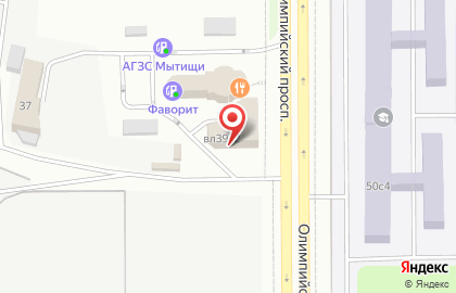 Шиномонтажная мастерская на Олимпийском проспекте на карте