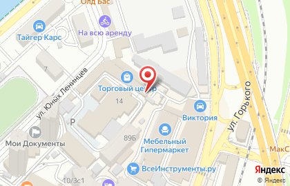 Платный туалет, Центральный район на улице Юных Ленинцев на карте